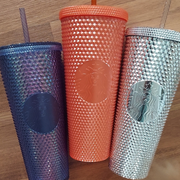 Starbucks Studded Tumblers (2 Disney World) in Purple, Coral, and Silver - Picture 5 of 5